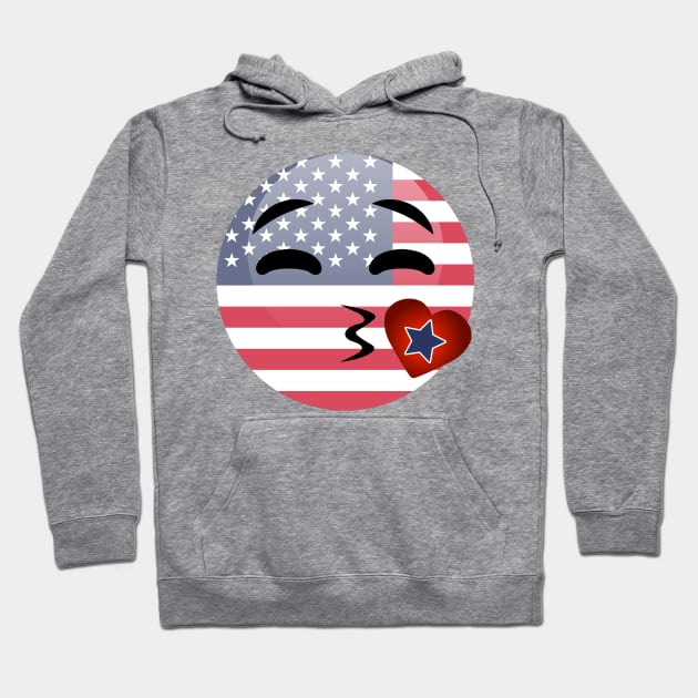 Funny Emoji 4th Of July For Girls Boys Hoodie by chrizy1688